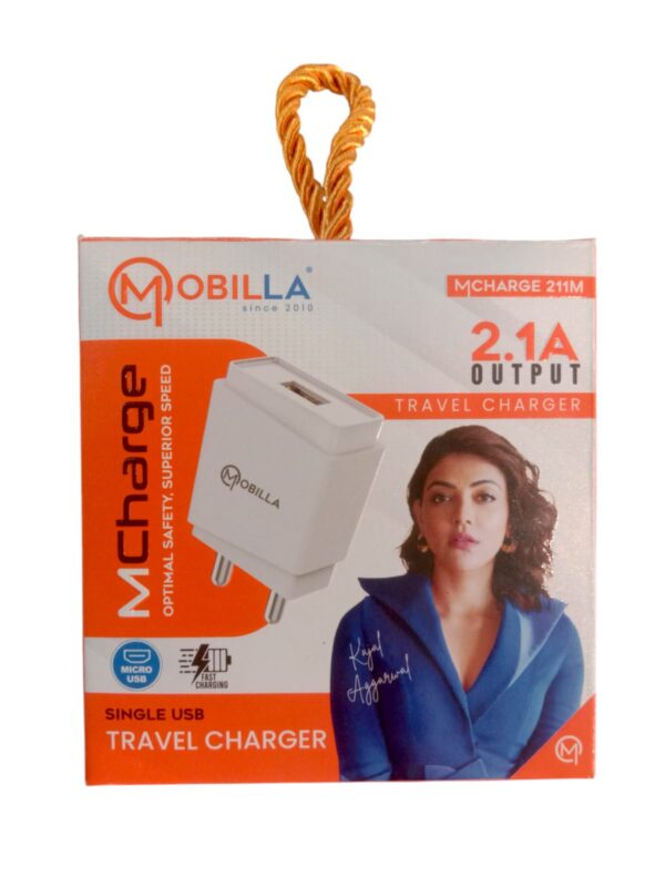 MOBILLA USB to MICRO TRAVEL CHARGER 2.1amp