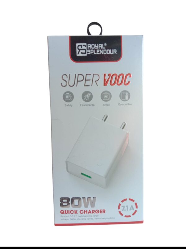 ROYAL SPLENDOUR USB to TYPE-C FAST CHARGER 80W