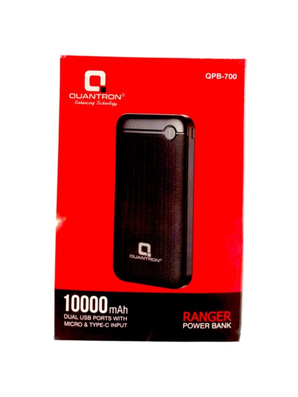 QUANTRON RANGER POWER BANK 10000mAH BATTERY USB WITH MICRO & C