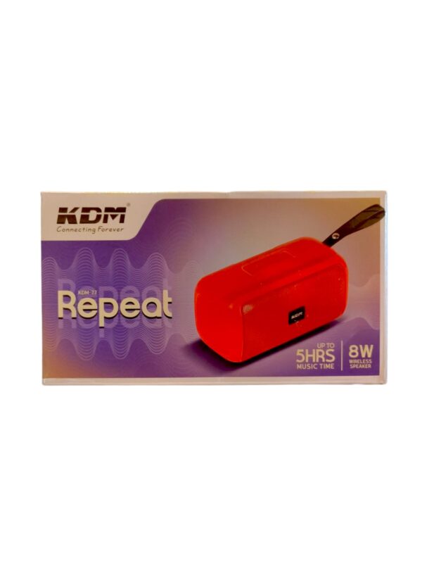 KDM  REPEAT WIRELESS SPEAKER 5HRS MUSIC TIME