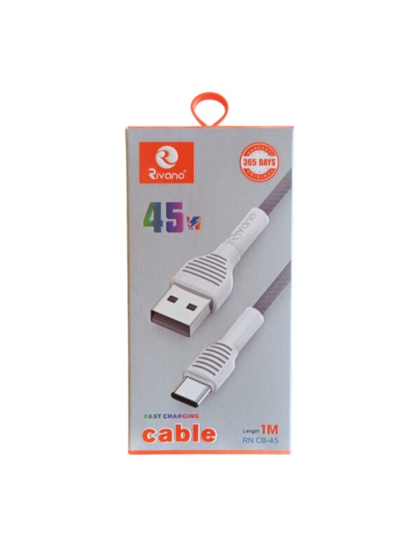 RIVANO FAST USB to LIGHTNING DATA CABLE 45WATT