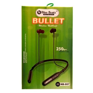 BLUE BEATZ BULLET WIRELESS NECKBAND 250HRS MUSIC TIME