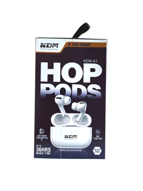 KDM HOP PODS WIRELESS EARPHONE 36 HOURS TIME