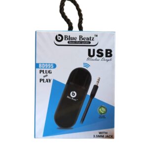 BLUE BEATZ  USB WIRELESS DONGLE WITH 3.5mm JACK