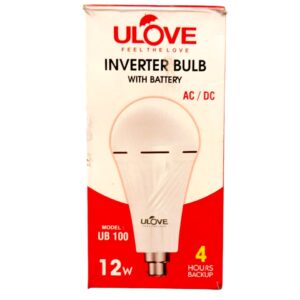 ULOVE INVERTER BULB WITH BATTERY 12 WATT 4 HOURS BACKUP