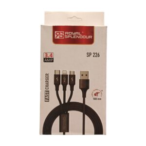 ROYAL SPLENDOUR 3in1 CHARGING USB CABLE