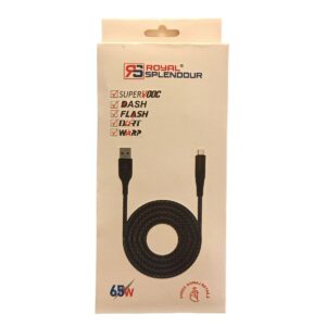 ROYAL SPLENDOUR FAST CHARGING DATA CABLE USB to TYPE-C