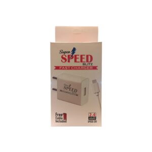 SUPER SPEED BLITZ FAST CHARGER 2.4 AMP WITH MICRO CABLE